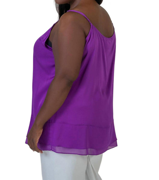 Silk95five Zanzi Cami Purple 1X 3