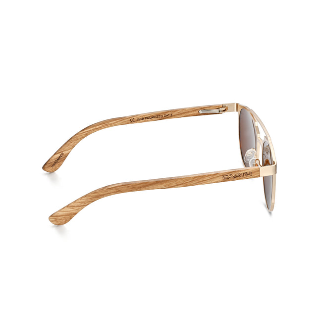 Earth Wood Positano Polarized Sunglasses Black One Size 4