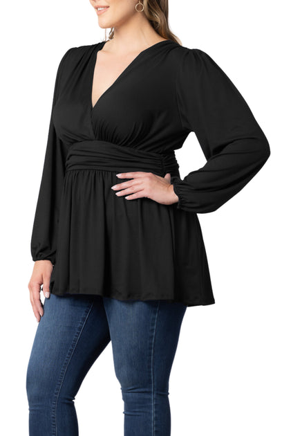 Kiyonna Leah Langarm Tunika Oberteil Multi 1X 4