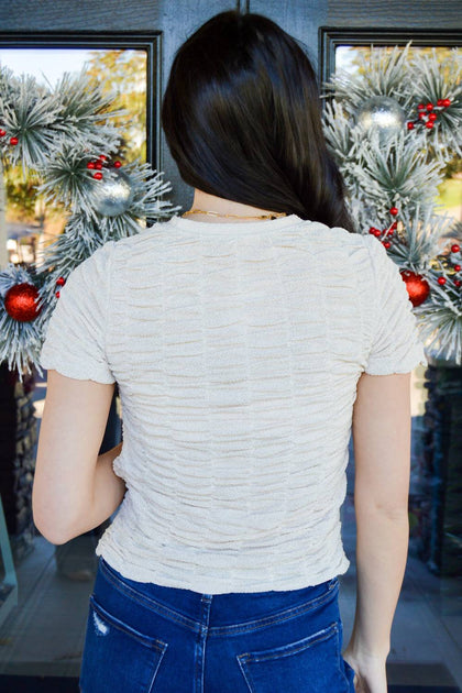 TCEC Ruched Top White Large 4