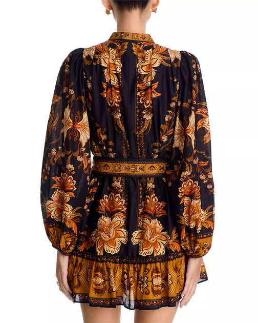 FARM Rio Majestic Garden Minikleid Schwarz Medium 3