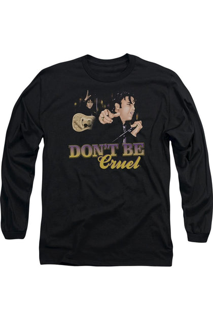 Gildan Elvis Presley Dont Be Cruel Long Sleeve T-Shirt Black Medium 2