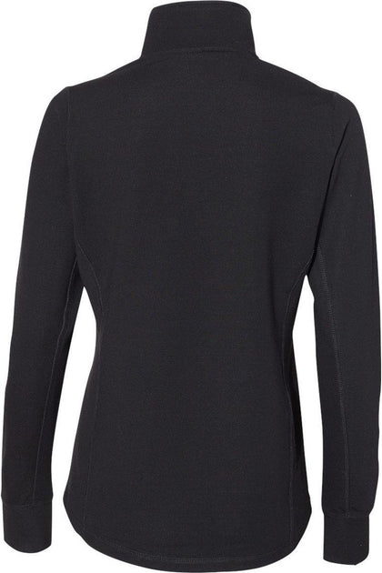 J. America Omega Stretch Quarter-Zip Pullover Black Medium 3