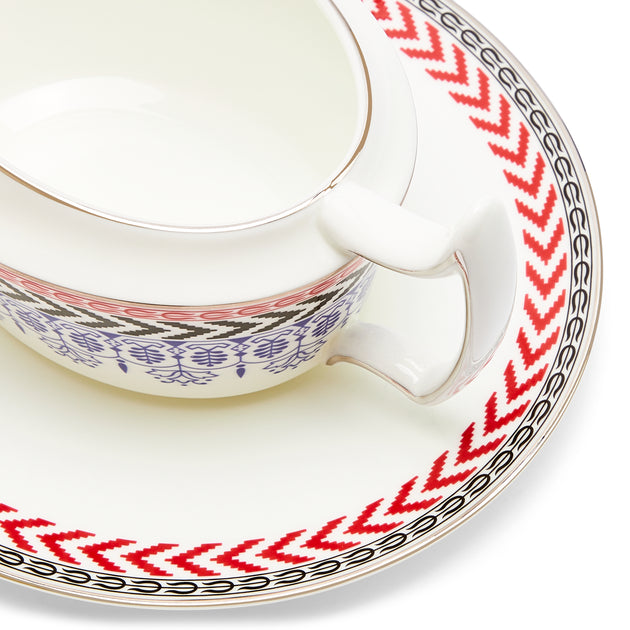 Wedgwood Festive Soßenschiffchen mit Unterteller 3