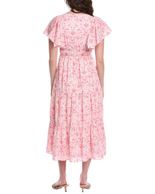 Sail to Sable V-Neck Maxi Dress Pink Medium 3