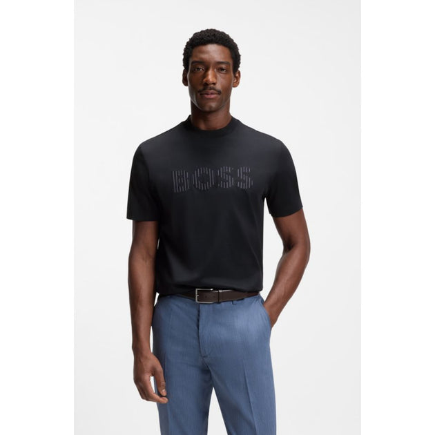 Boss Stripe-artwork T-shirt Blue XXXLarge 4