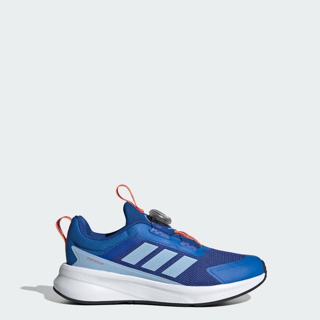 Adidas FortaRun J Athletic Sneakers‎ Men\'s Gray Royal Blue Lace-Up Classic - 6 adidas Lace Up Blue Unisex Kids main image 4