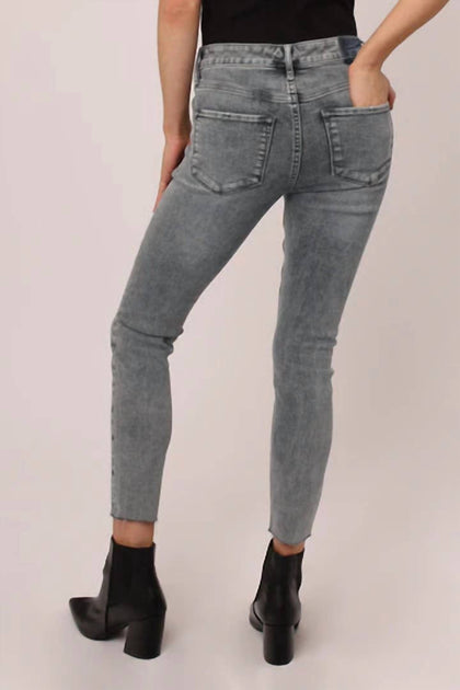 Dear John Denim Gisele Classic Mid Rise Skinny Jean Grey 26 4