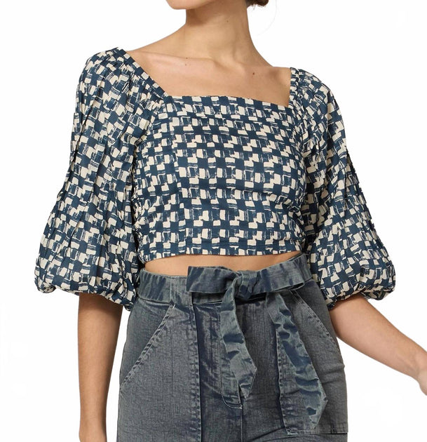 Cleobella Agatha Top Blue XS 2