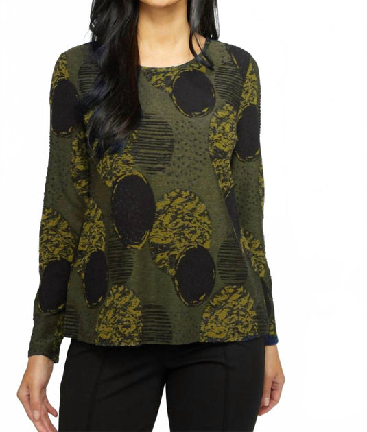 Olivia by Habitat Spotlight Knit Jet Setter Easy Tee Green XSmall 2