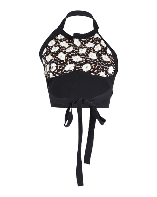 Marni Halter Knit Crop Top Schwarz EU 42 4