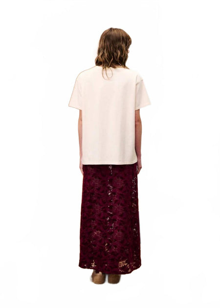 FRNCH Hebert Maxi Skirt Red Small 3
