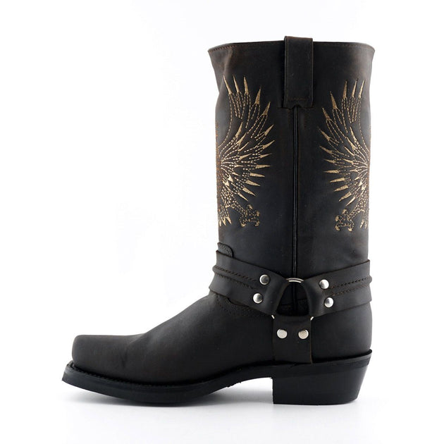 Grinders Bald Eagle Cowboy Boots Brown EU 45 3