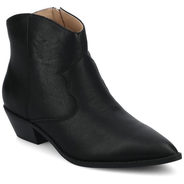Journee Collection Taliah Western Ankle Booties Multi US 6 2
