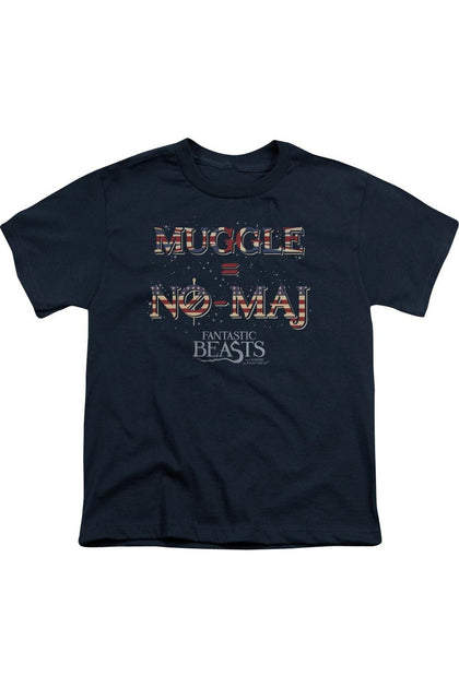 Gildan Fantastic Beasts Short Sleeve T-Shirt Blue Medium 2