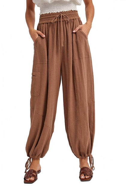 Pantalon Harem en Gaze à Cordon BluIvy - Multi (Small) 2