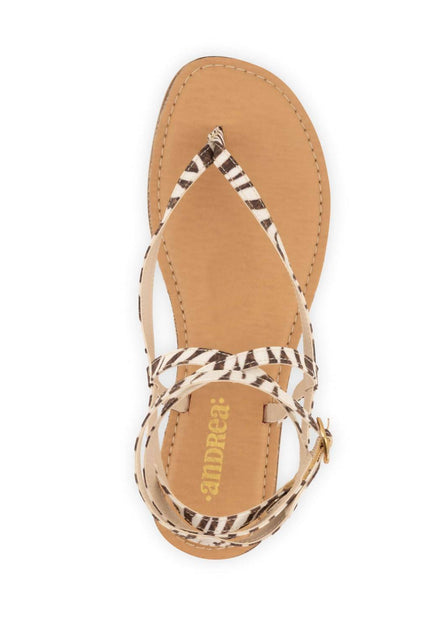 Andrea Strap Sandal White US 7 4