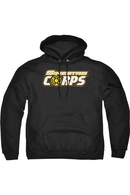 Gildan Green Lantern Sinestro Corps Logo Hoodie Black XL 2