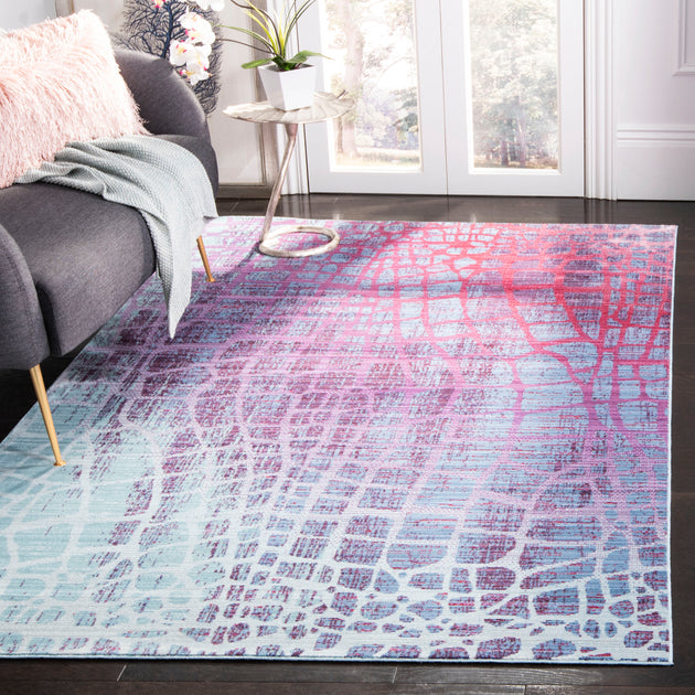 Safavieh Valencia VAL204 Teppich Blau/Fuchsia 2
