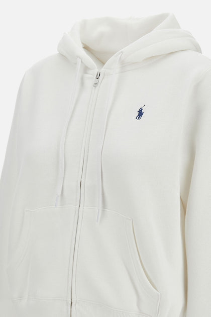 Ralph Lauren Full Zip Sweatshirt White Large 4