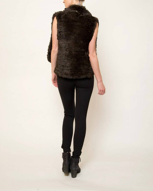 LOVE TOKEN LT49-40 Fur Vest Brown Medium 3