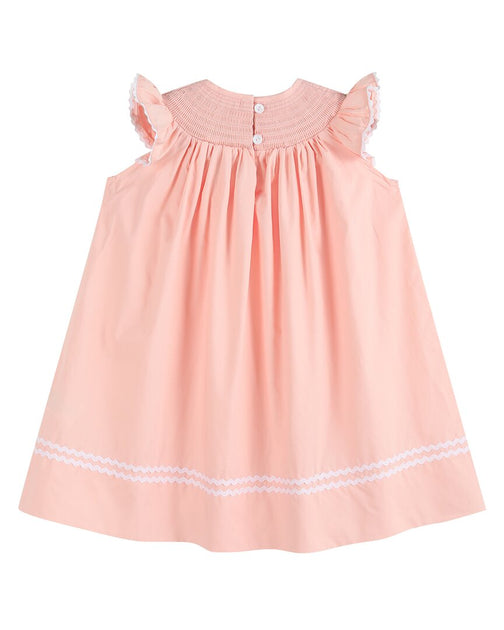 Lil Cactus Smocked Bishop Dress Pink 3-6 Months 3