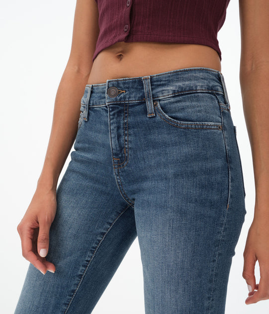 Aeropostale Mid-Rise Bootcut Jean Blue US 0 Regular 4