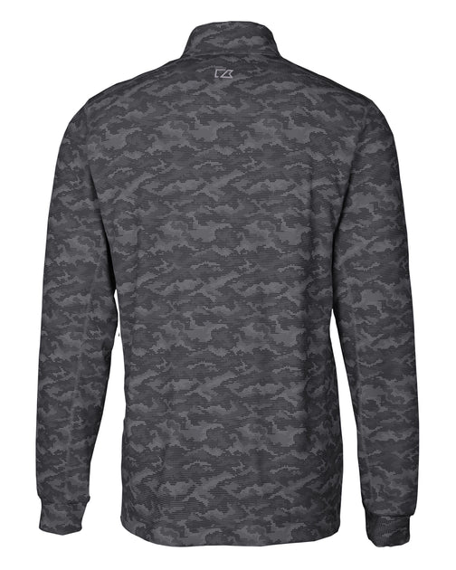 Cutter & Buck Traverse Camo Print Stretch Quarter Zip Pullover Multi Small 3