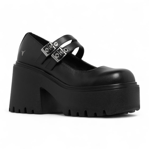 Windsor Smith Lessons Mary-Jane Heel Black EU 40 4