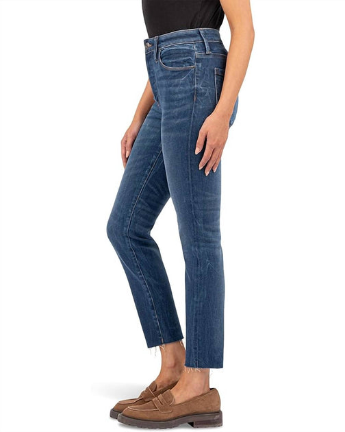 KUT FROM THE KLOTH Charlize High Rise Cigarette Leg Jeans Blau US 2 4