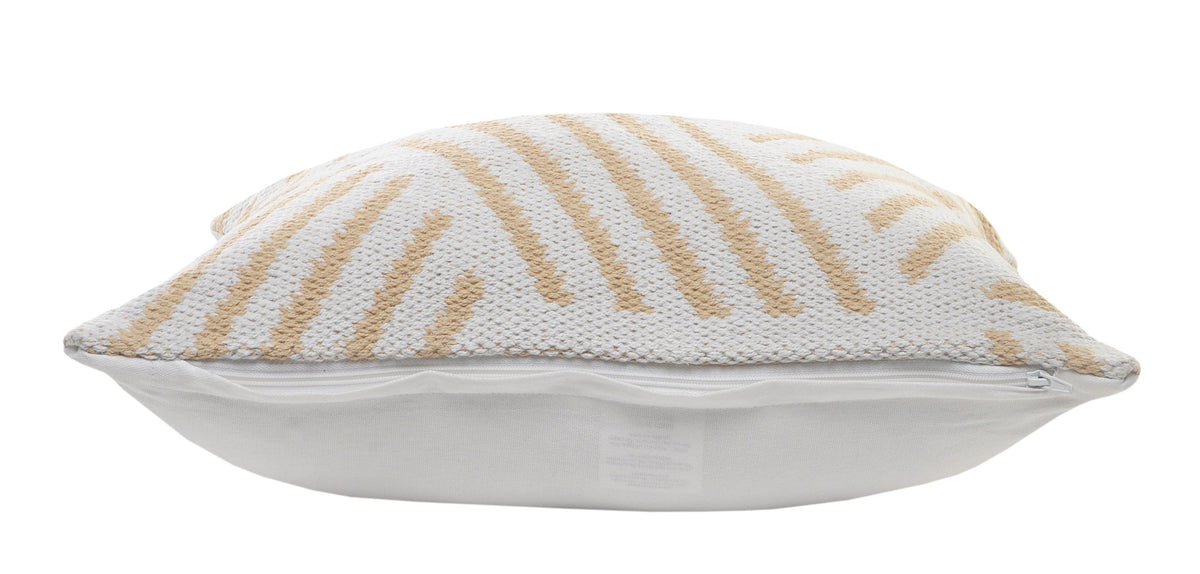 Hivvago Throw Pillow Tan/White 50x50cm 3