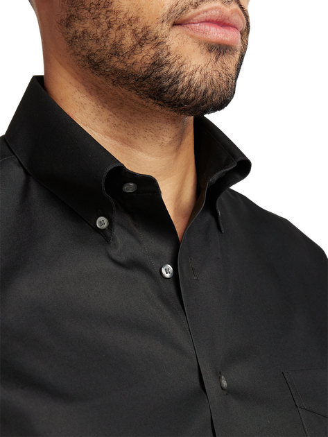 Paul Fredrick Pinpoint Dress Shirt Black US 15.5 33/34 4