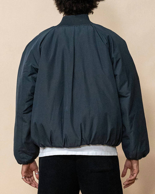 EPTM Cropped Bubble Bomber Jacket Grau Small 3