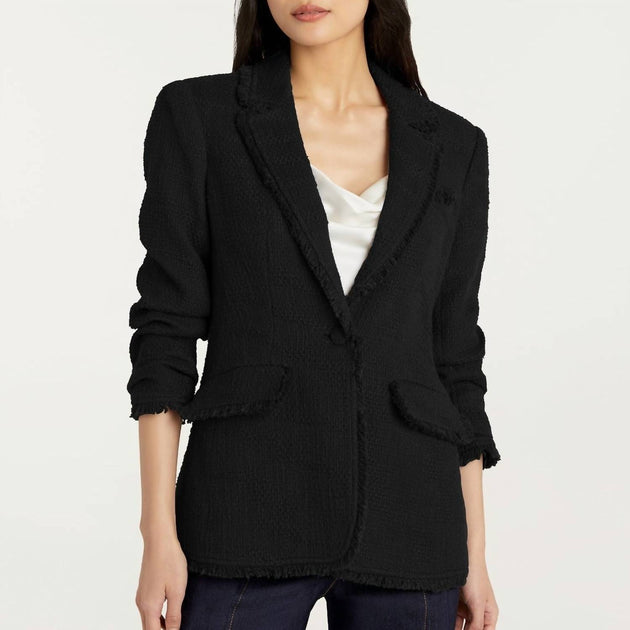 cinq a sept Khloe Boucle Blazer Black US 4 2