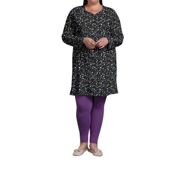 On The Plus Side Sleep Top Black Plus Size 3X 2