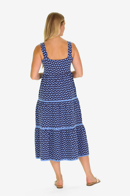 Duffield Lane Lucy Kleid Blau Large 4