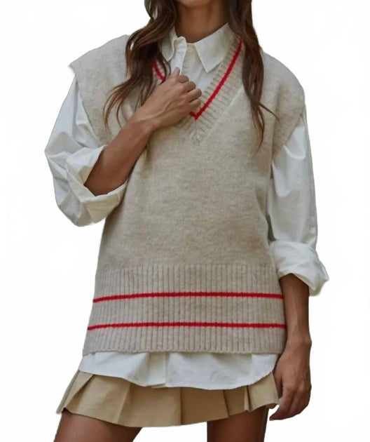 By Together Knit Sweater Vest Multi Small 2