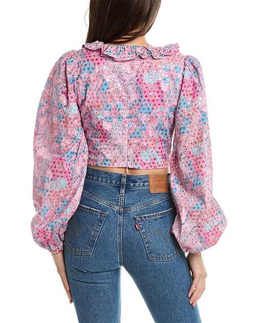Ramy Brook Penelope Top Pink XXLarge 3