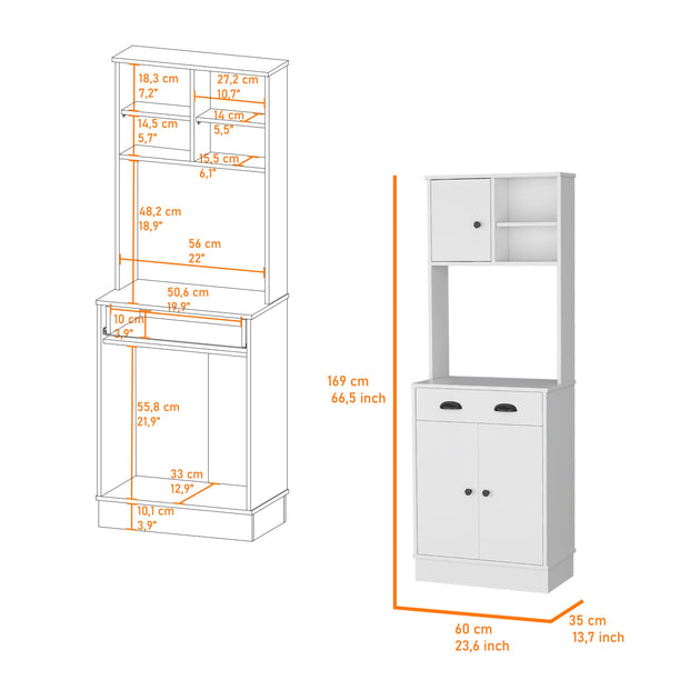 Streamdale Palmer Kitchen Pantry Cabinet 4