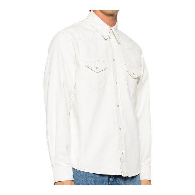 Bally 6305830 Denim Shirt White Large 3