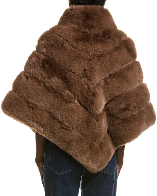 La Fiorentina Poncho Brown One Size 3