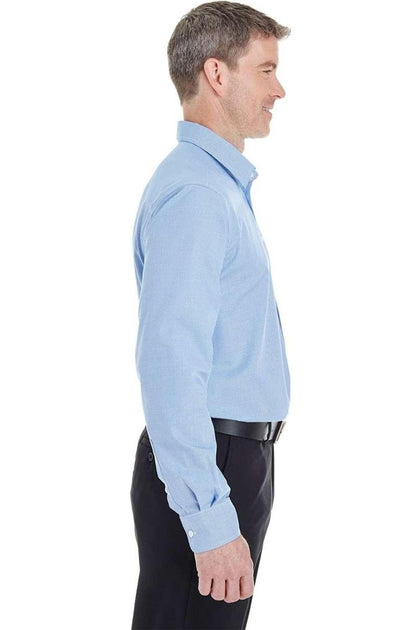 Devon & Jones Crown Collection Royal Dobby Dress Shirt Blue XXL 3