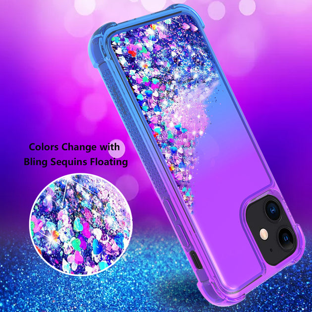Reikowireless Liquid Glitter Bumper Case Apple iPhone 12 Mini Multi 8