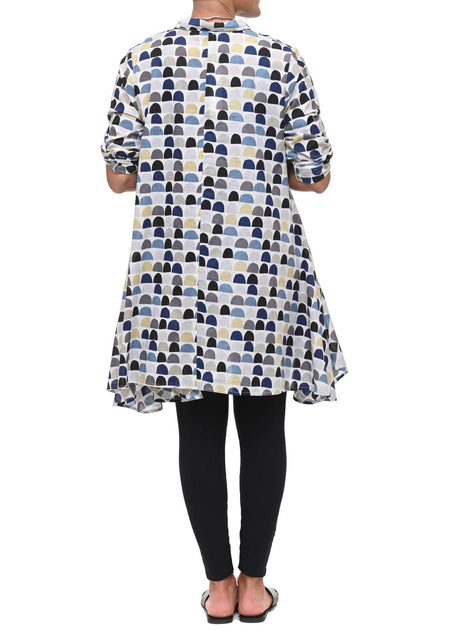 Tulip Clothing Demi Button Down Tunic Multi XS 3