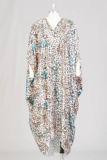 Kara Chic Chic Kaftan Dress Multi One Size 4