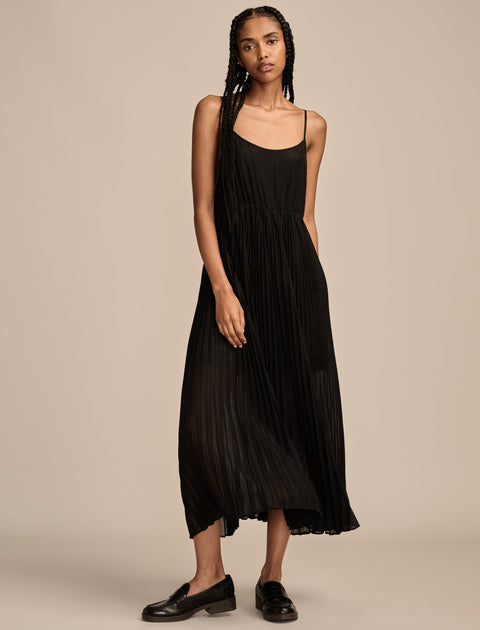 only fools ruche in midi dress Lucky Brand Women's Pleated Sleeveless Midi Dress