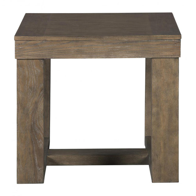 Hivvago End Table Taupe Brown 3