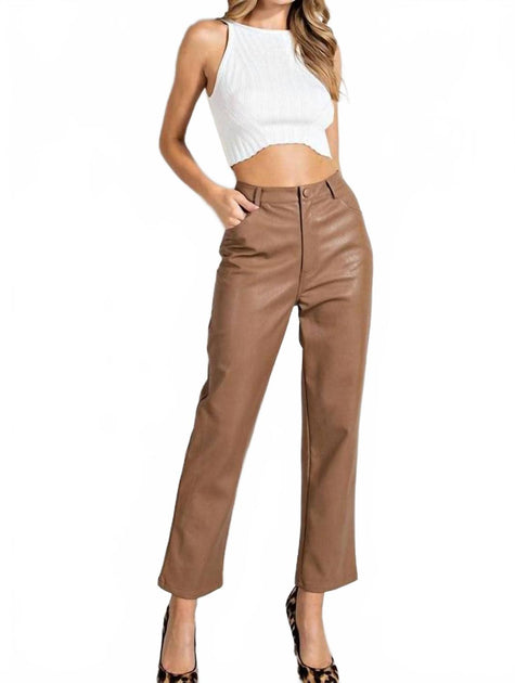 eesome High Rise Trousers Brown Large 3