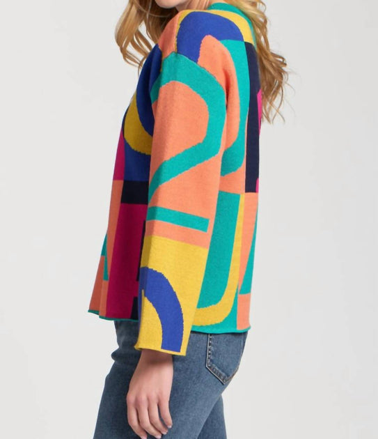 APNY Graphic Graffiti Pullover Sweater Multi Medium 4