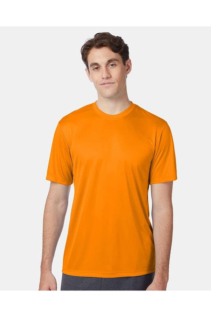 Hanes Cool DRI Performance T-Shirt Orange XXX-Large 3